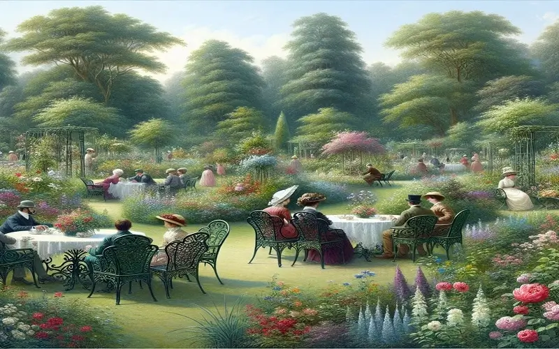 Garden umbrella - Casting garden furniture