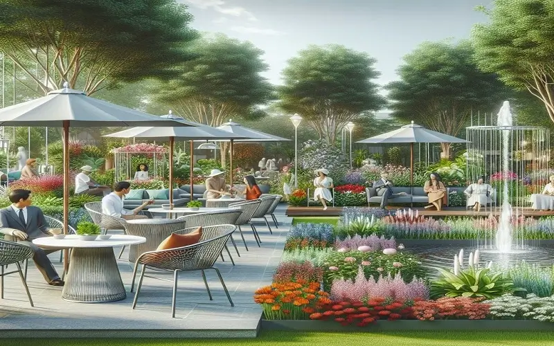 Garden umbrella - Modern garden furniture