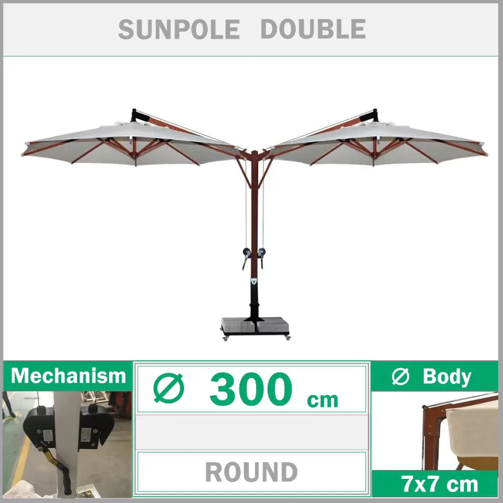 Side arm umbrella 6