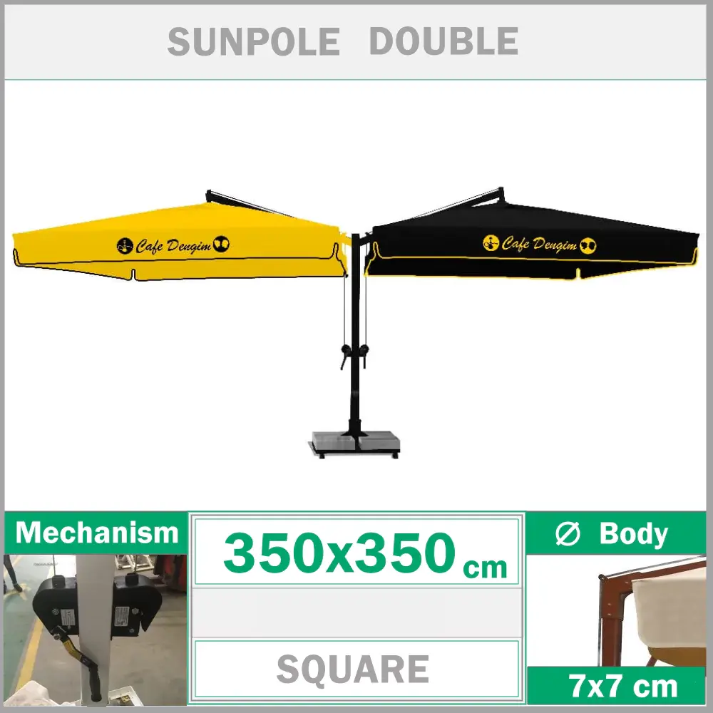 Side arm umbrella 8